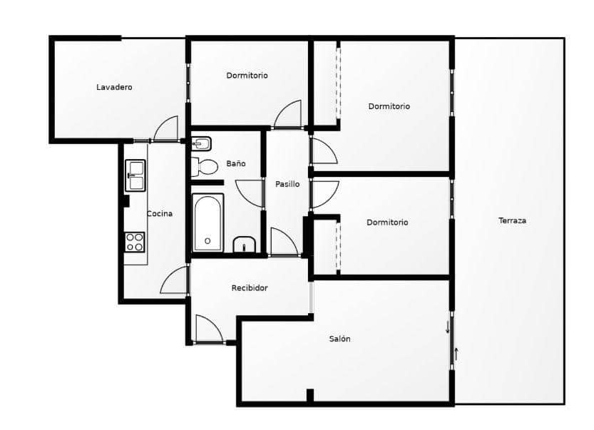 Piso de 3 habitaciones en Córdoba ciudad en venta - 148.900 € (Ref: 9499758)