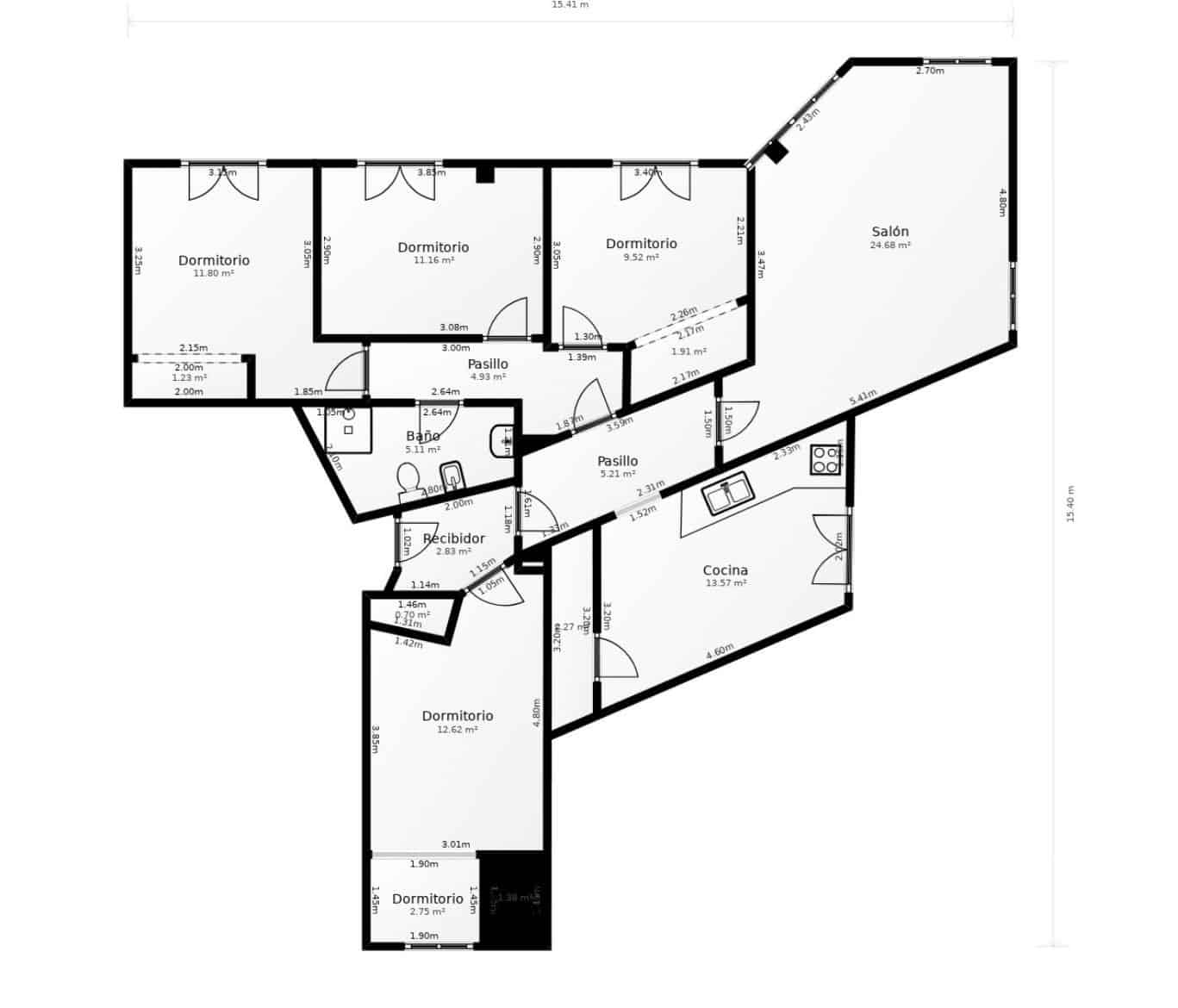 4 camera da letto Appartamento in vendita in Cordova citta - 160.000 € (Rif: 9521357)