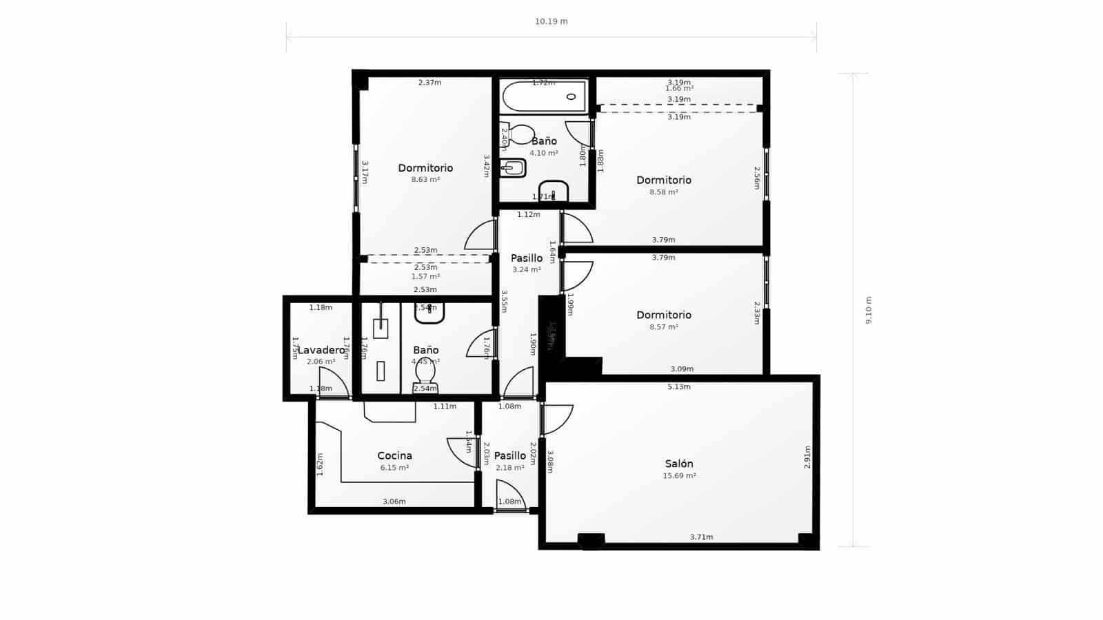 3 sypialnia Mieszkanie na sprzedaż w Miasto Kordoba - 160 000 € (Ref: 9571276)