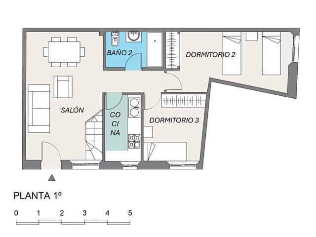 3 bedroom Apartment for sale in Catedral, Córdoba city - € 219,000 (Ref: 9701711)
