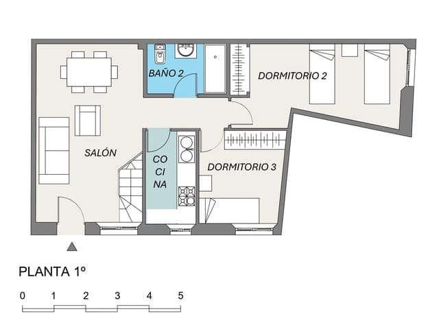 3 bedroom Apartment for sale in Catedral, Córdoba city - € 219,000 (Ref: 9701711)