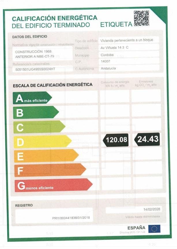 3 soveværelse Lejlighed til salg i Cordoba by - € 159.900 (Ref: 9704940)