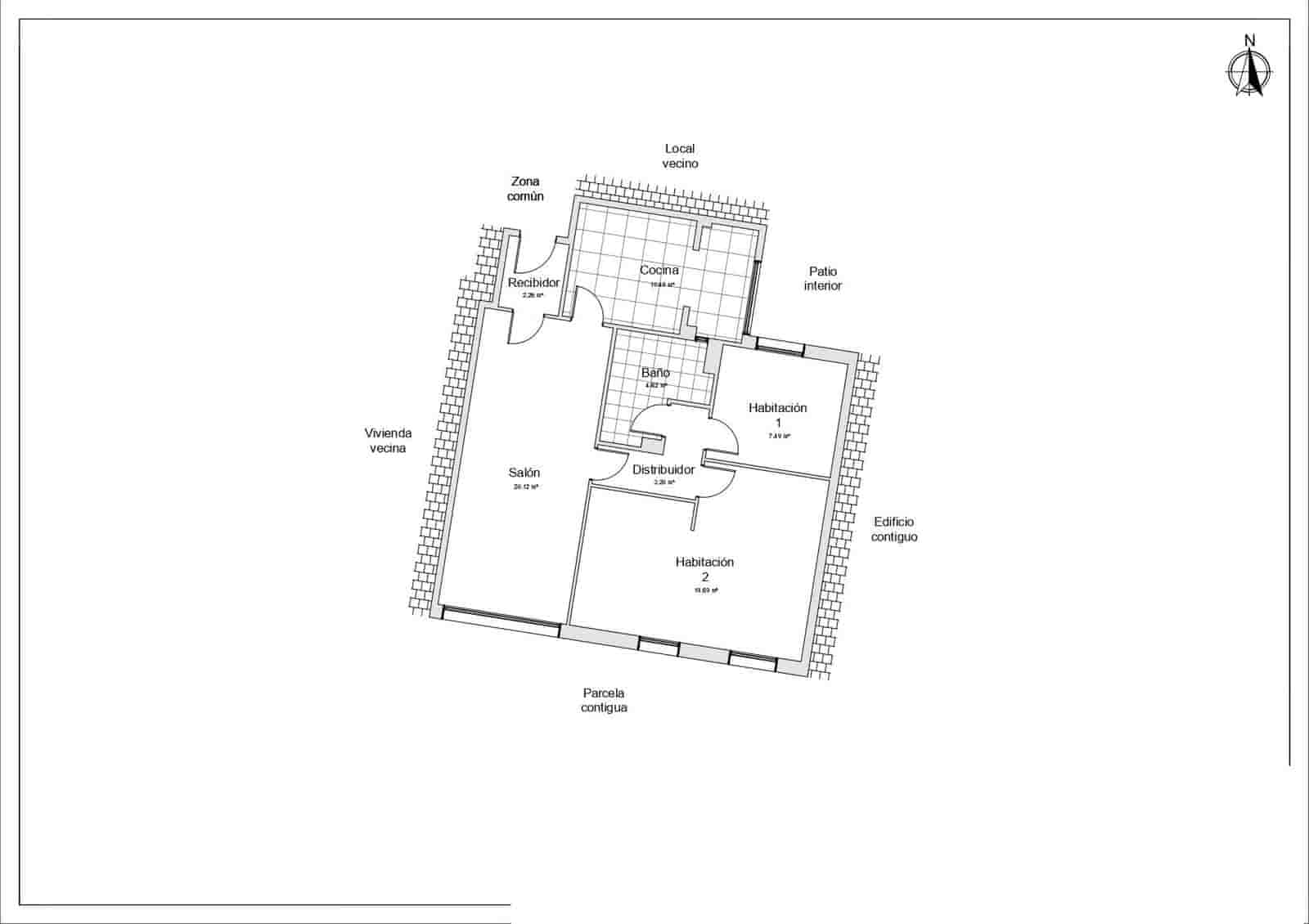 2 quarto Apartamento para venda em Cordova cidade - 149 000 € (Ref: 9704941)
