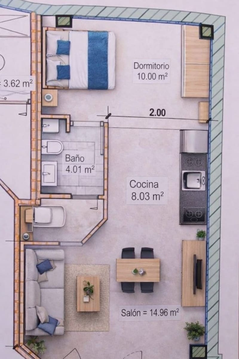 1 Zimmer Loft zu verkaufen in Cordoba Stadt - 139.900 € (Ref: 9825348)