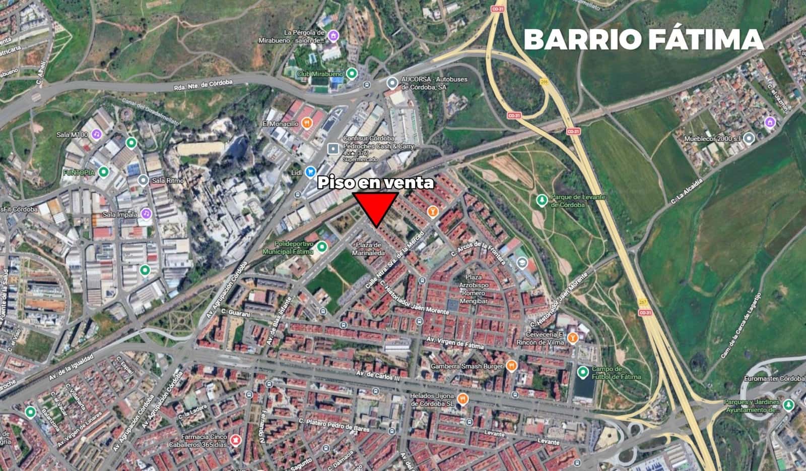 3 soveværelse Lejlighed til salg i Cordoba by med garage - € 194.500 (Ref: 9843475)