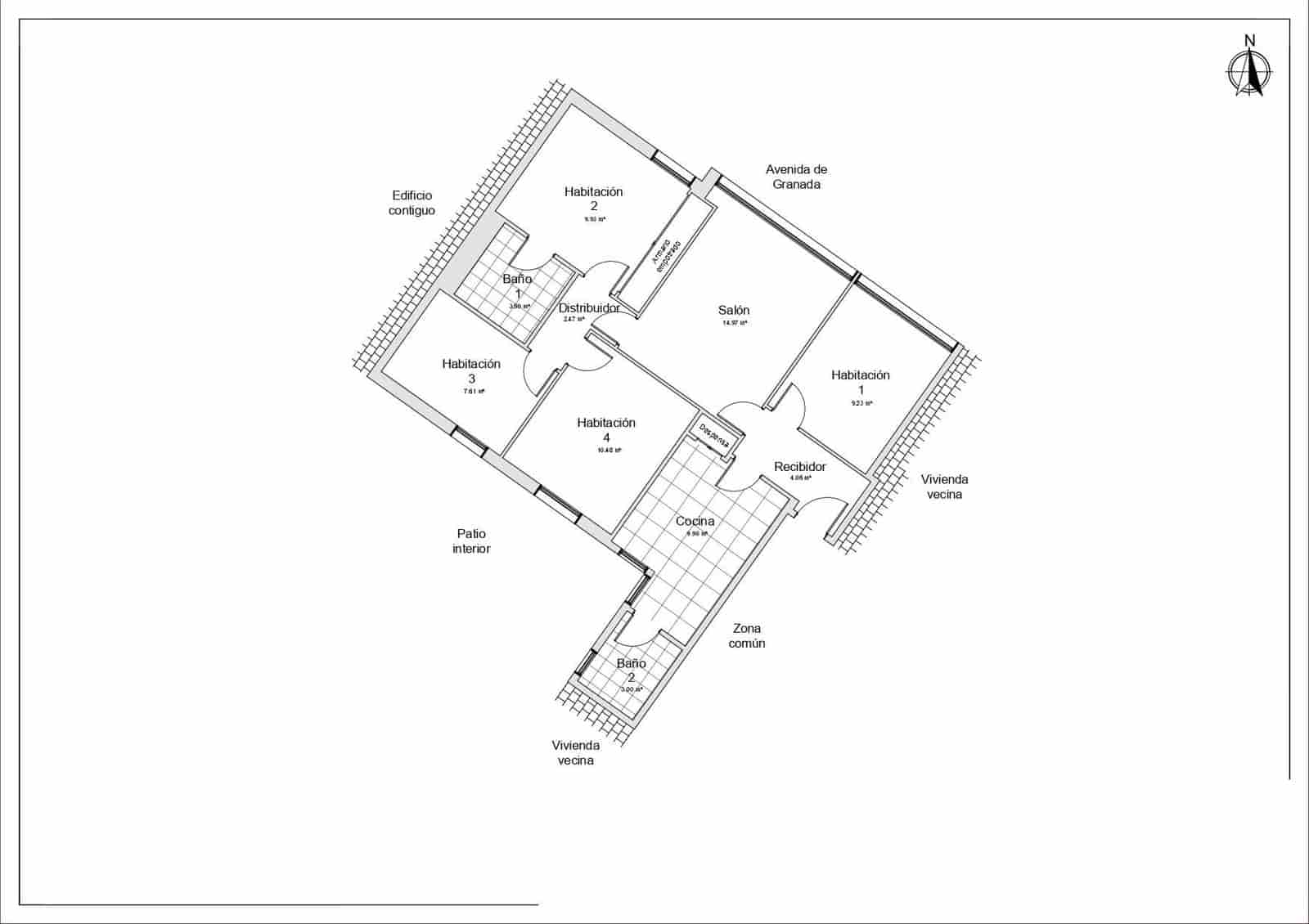 4 sovrum Lägenhet till salu i Cordoba stad - 154 900 € (Ref: 9934285)