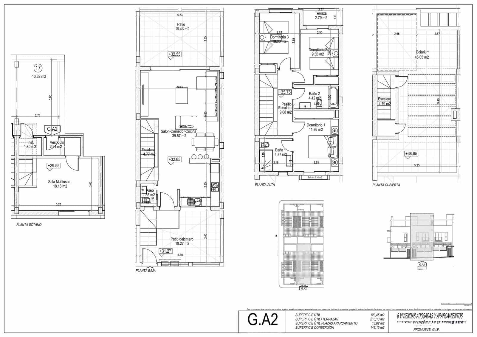 Adosado de 3 habitaciones en Mijas en venta con garaje - 450.000 € (Ref: 8865397)