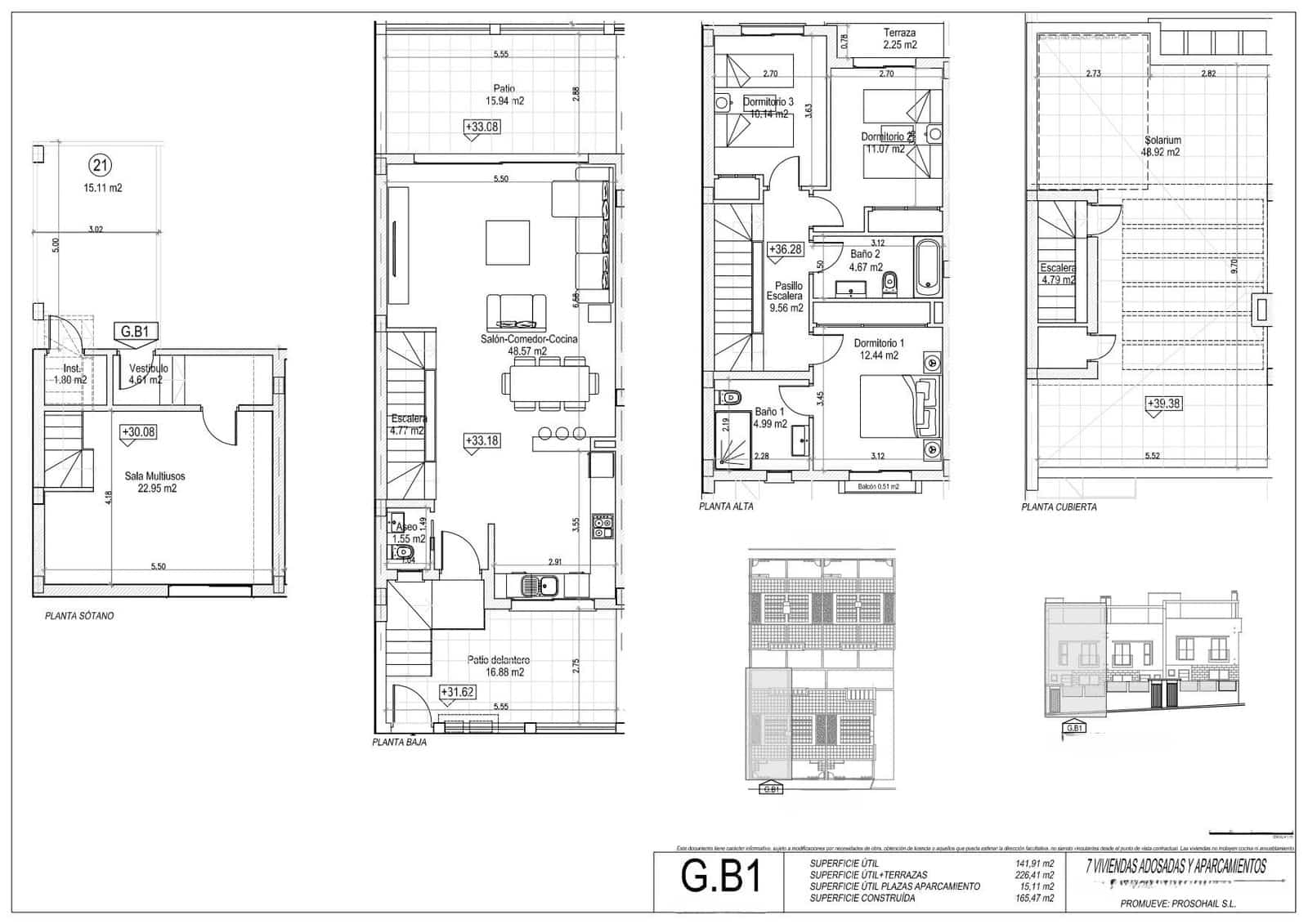 Adosado de 3 habitaciones en Mijas en venta con garaje - 450.000 € (Ref: 8865397)