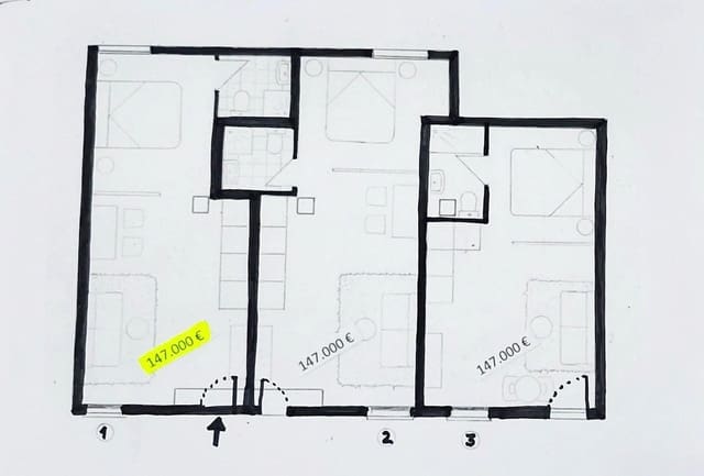1 soverom Leilighet til salgs i Torremolinos - € 147 000 (Ref: 9630118)