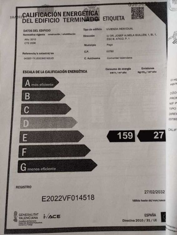 3 quarto Penthouse para venda em Pego com piscina garagem - 345 000 € (Ref: 9153954)