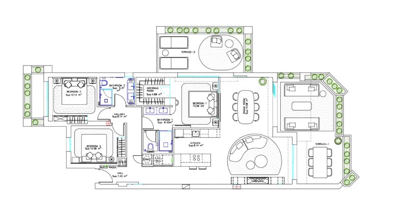 3 soveværelse Lejlighed til salg i Estepona med swimmingpool garage - € 2.395.000 (Ref: 10013106)