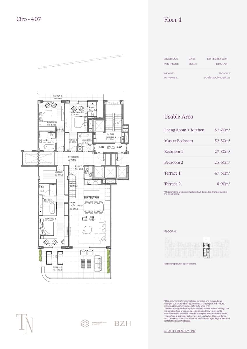 3 quarto Penthouse para venda em Estepona com piscina garagem - 6 400 000 € (Ref: 10131450)