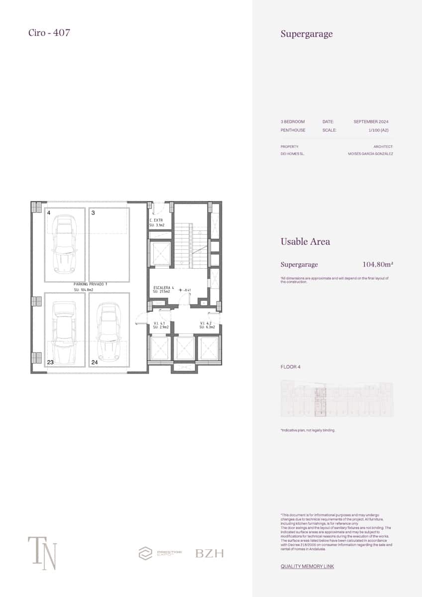3 quarto Penthouse para venda em Estepona com piscina garagem - 6 400 000 € (Ref: 10131450)