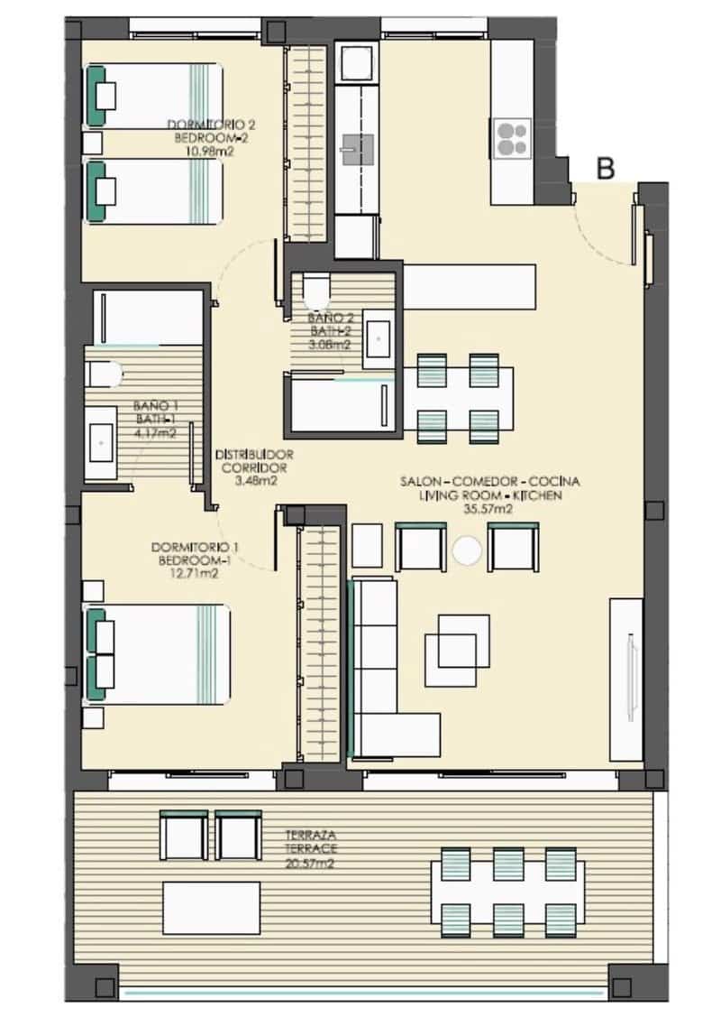 2 camera da letto Appartamento in vendita in Casares con piscina garage - 470.000 € (Rif: 7994770)