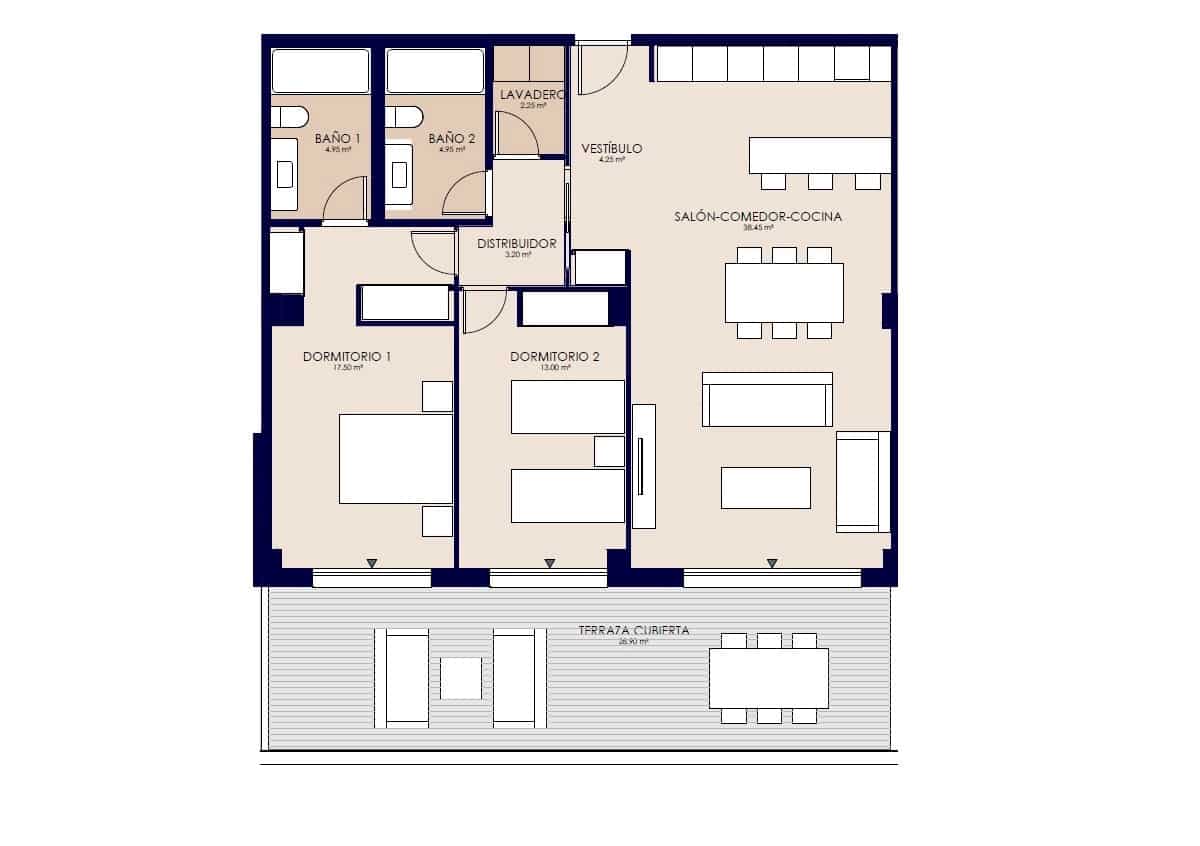 2 soverom Leilighet til salgs i Estepona med svømmebasseng garasje - € 585 000 (Ref: 8187452)