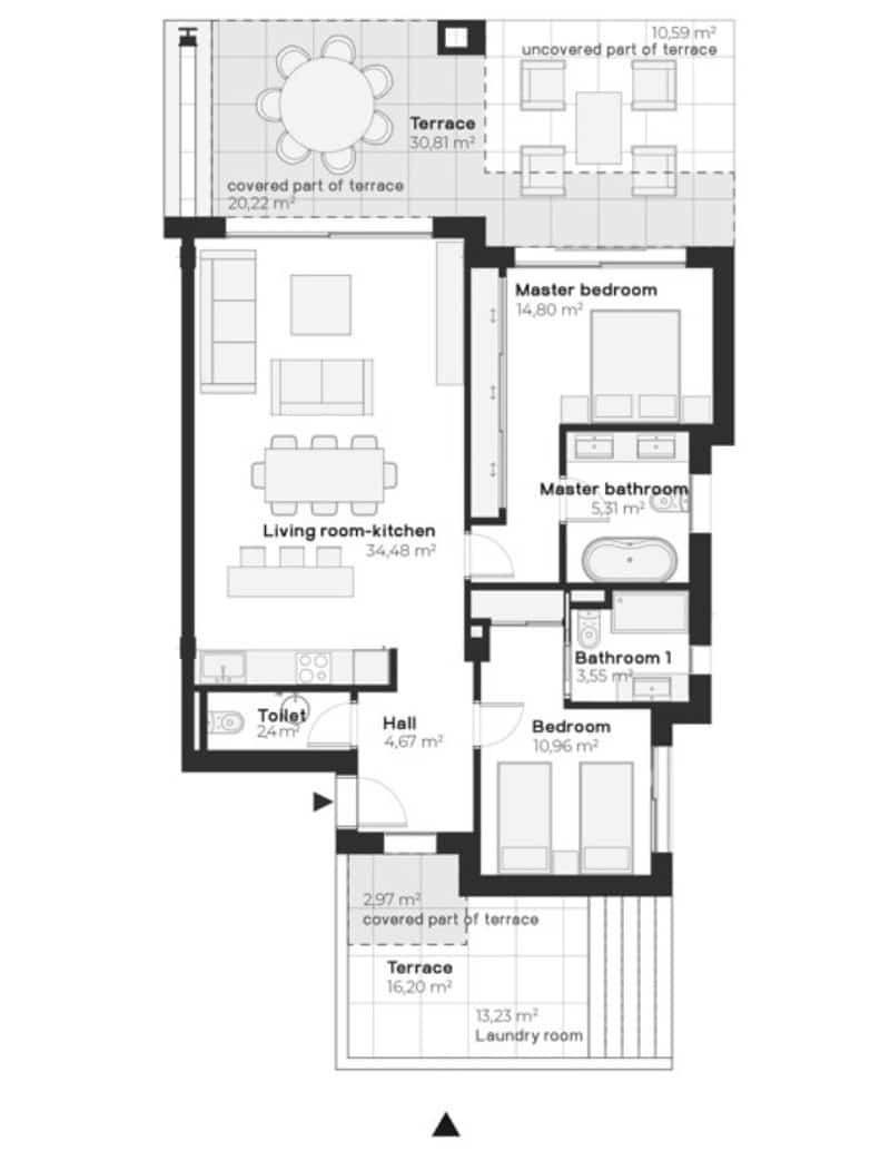 2 slaapkamer Appartement te koop in Buenas Noches met zwembad garage - € 670.000 (Ref: 8245006)