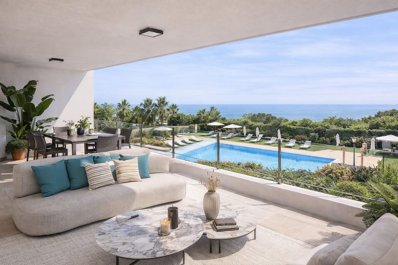 2 sovrum Lägenhet till salu i New Golden Mile med pool garage - 718 000 € (Ref: 8522993)