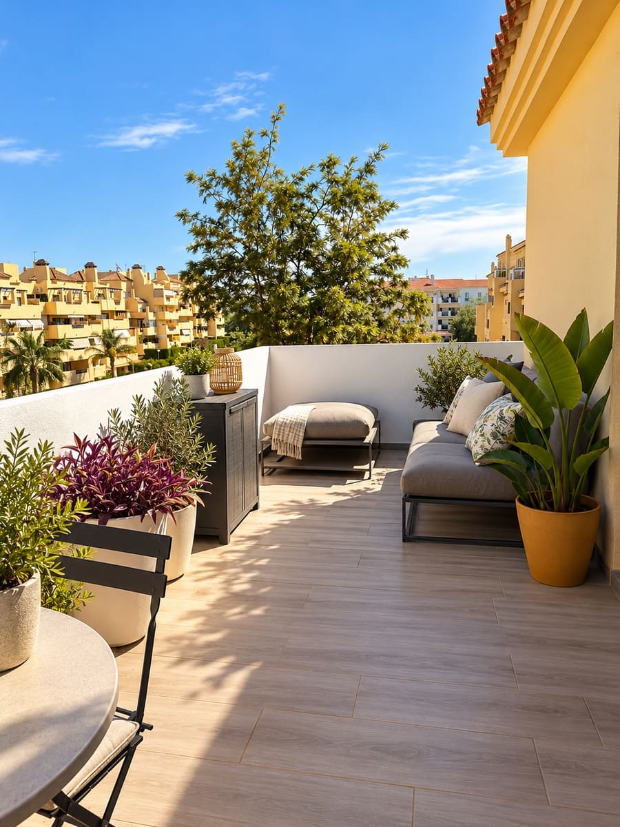 3 chambre Penthouse à vendre à New Golden Mile avec piscine garage - 499 000 € (Ref: 8862568)
