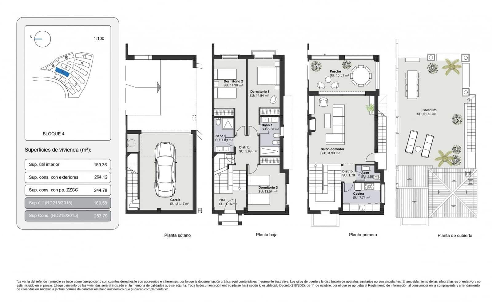 3 soverom Hus til salgs i Estepona med svømmebasseng garasje - € 574 750 (Ref: 9026524)