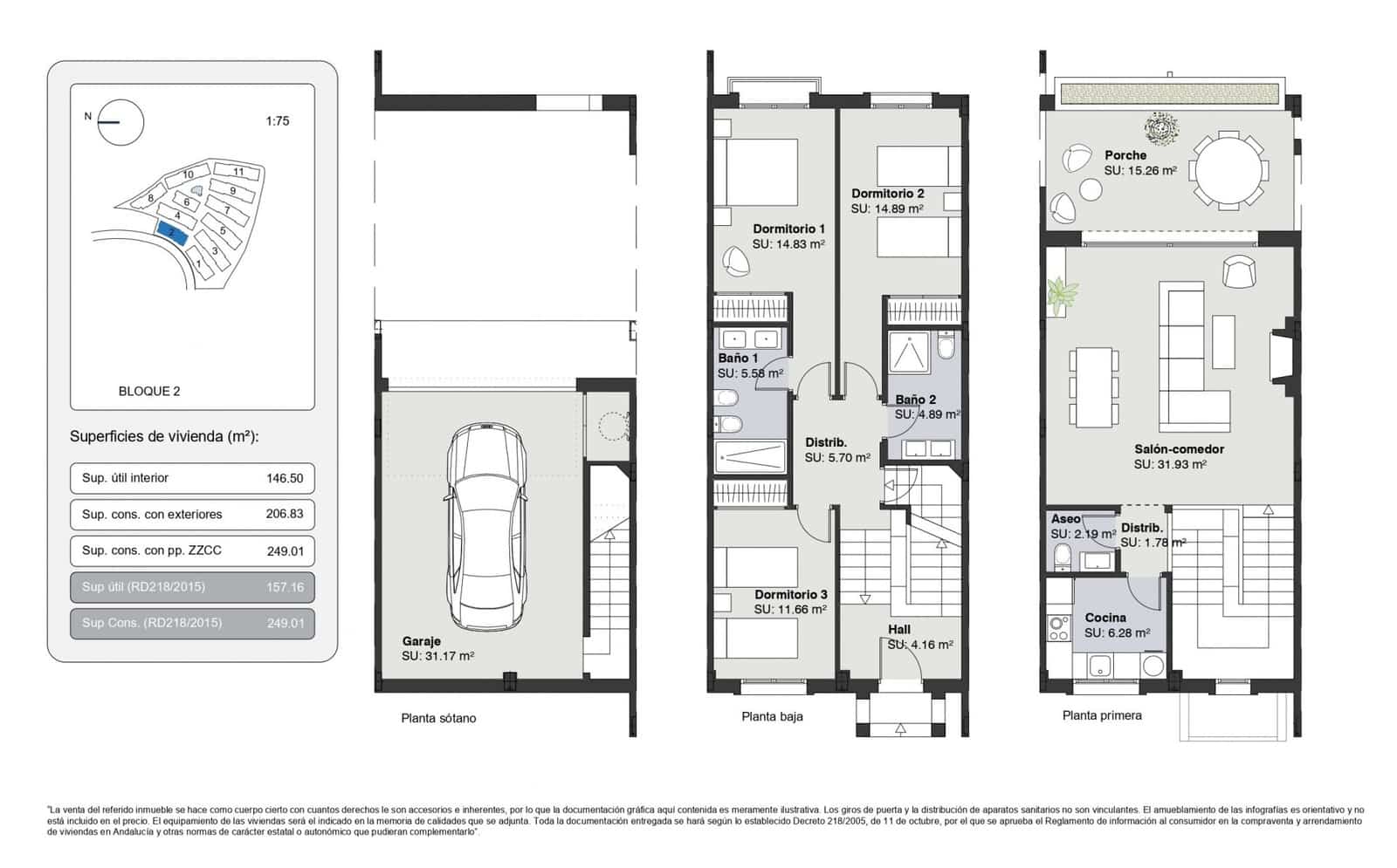 3 soverom Hus til salgs i Estepona med svømmebasseng garasje - € 470 250 (Ref: 9026525)