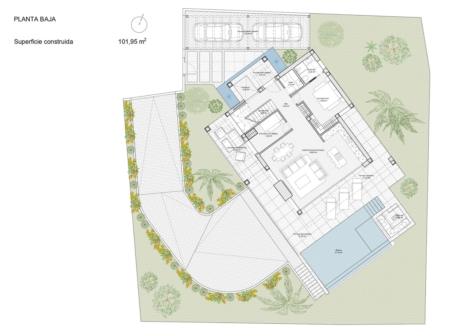 5 camera da letto Villa in vendita in Buenas Noches con piscina garage - 2.000.000 € (Rif: 9026526)