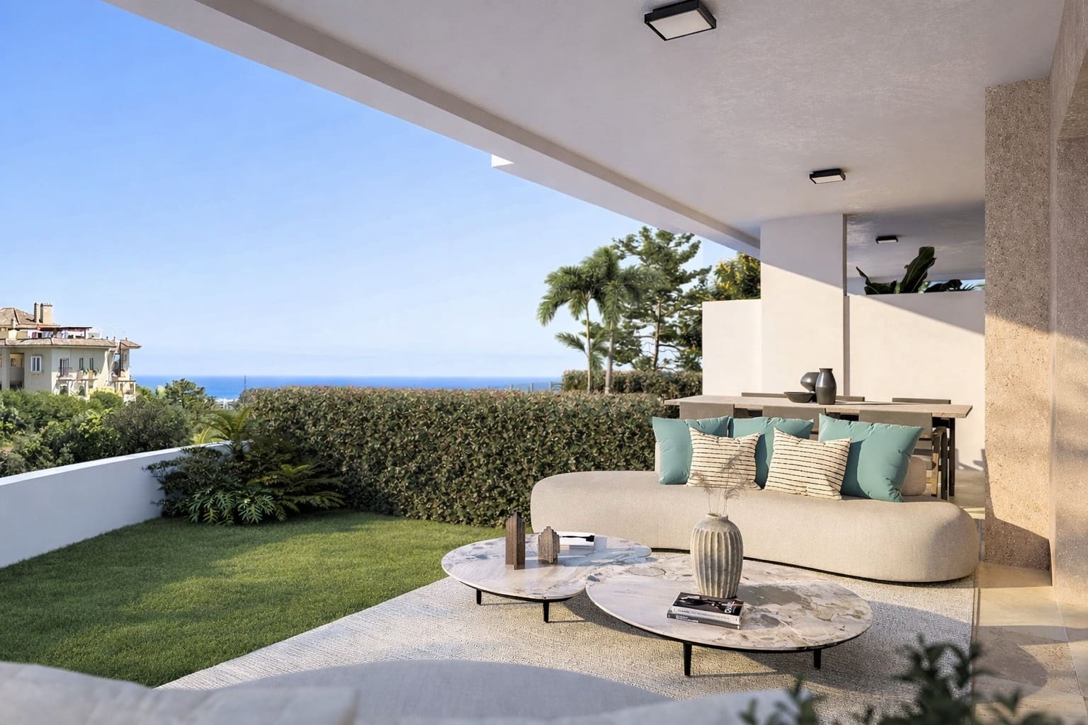 3 sypialnia Apartament na sprzedaż w New Golden Mile z basenem garażem - 639 000 € (Ref: 9112498)