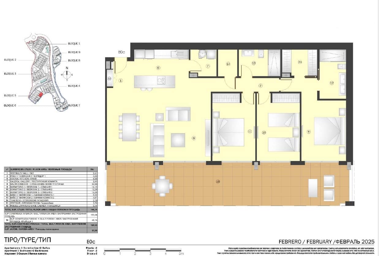 3 sypialnia Apartament na sprzedaż w New Golden Mile z basenem garażem - 639 000 € (Ref: 9112498)