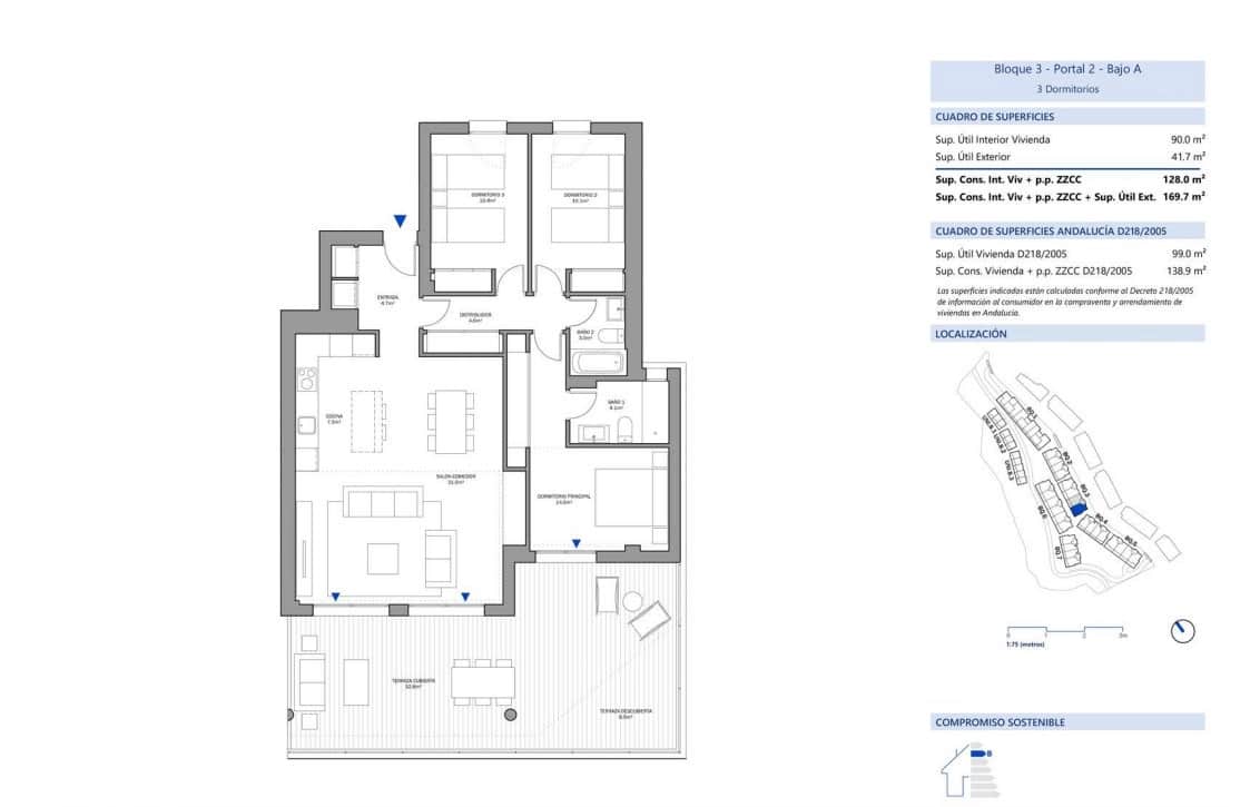 3 soveværelse Lejlighed til salg i New Golden Mile med swimmingpool garage - € 419.500 (Ref: 9276250)