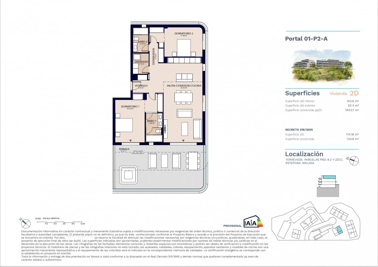 2 bedroom Penthouse for sale in New Golden Mile with pool garage - € 678,000 (Ref: 9341093)