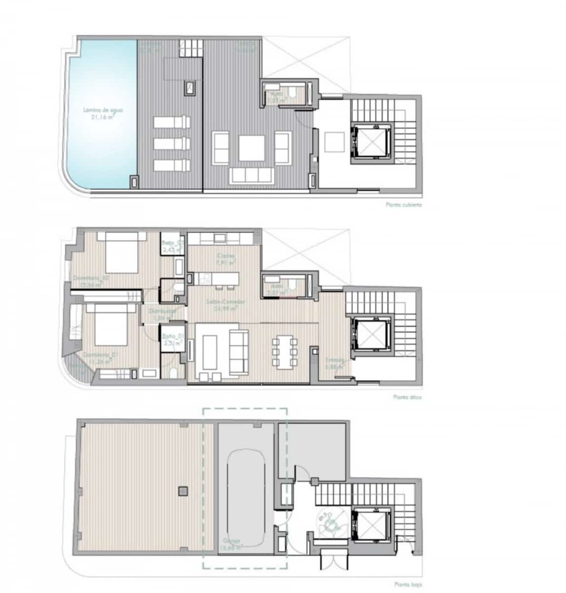 2 sovrum Takvåning till salu i Estepona med pool garage - 1 249 000 € (Ref: 9629882)