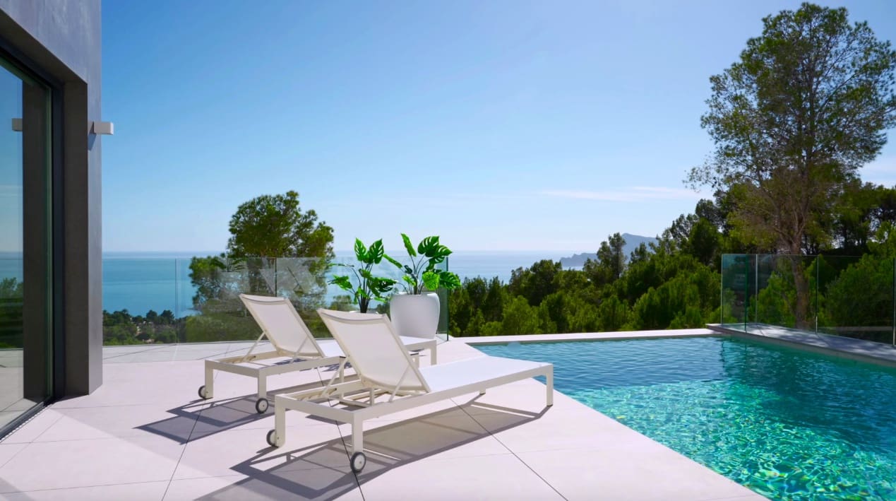 4 sypialnia Willa na sprzedaż w Altea z basenem garażem - 2 135 000 € (Ref: 8988858)