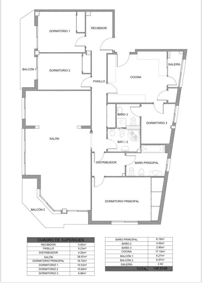 4 soveværelse Lejlighed til salg i Valencia by - € 725.000 (Ref: 9207153)
