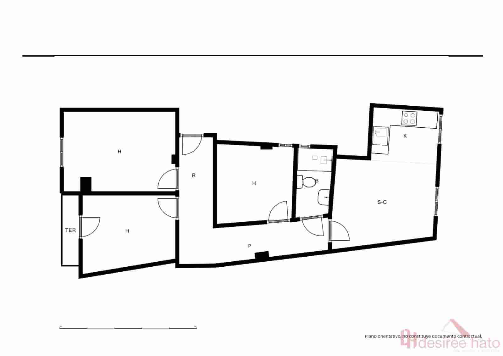 3 slaapkamer Flat te koop in Valencia stad - € 226.000 (Ref: 10044989)