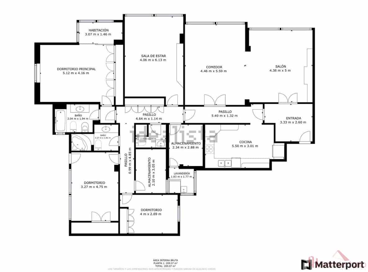 5 soverom Leilighet til salgs i Valencia by med garasje - € 1 200 000 (Ref: 8332913)