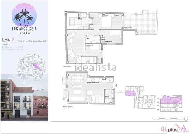 3 slaapkamer Penthouse te koop in Cabanyal-Canyamelar, Valencia stad - € 631.744 (Ref: 8548734)