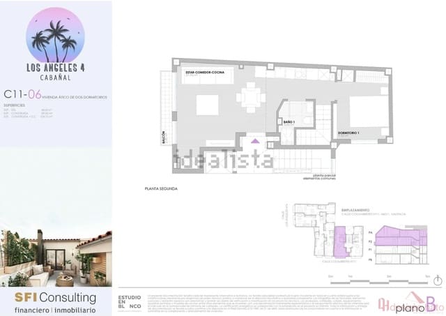 2 slaapkamer Penthouse te koop in Cabanyal-Canyamelar, Valencia stad - € 515.000 (Ref: 8548735)