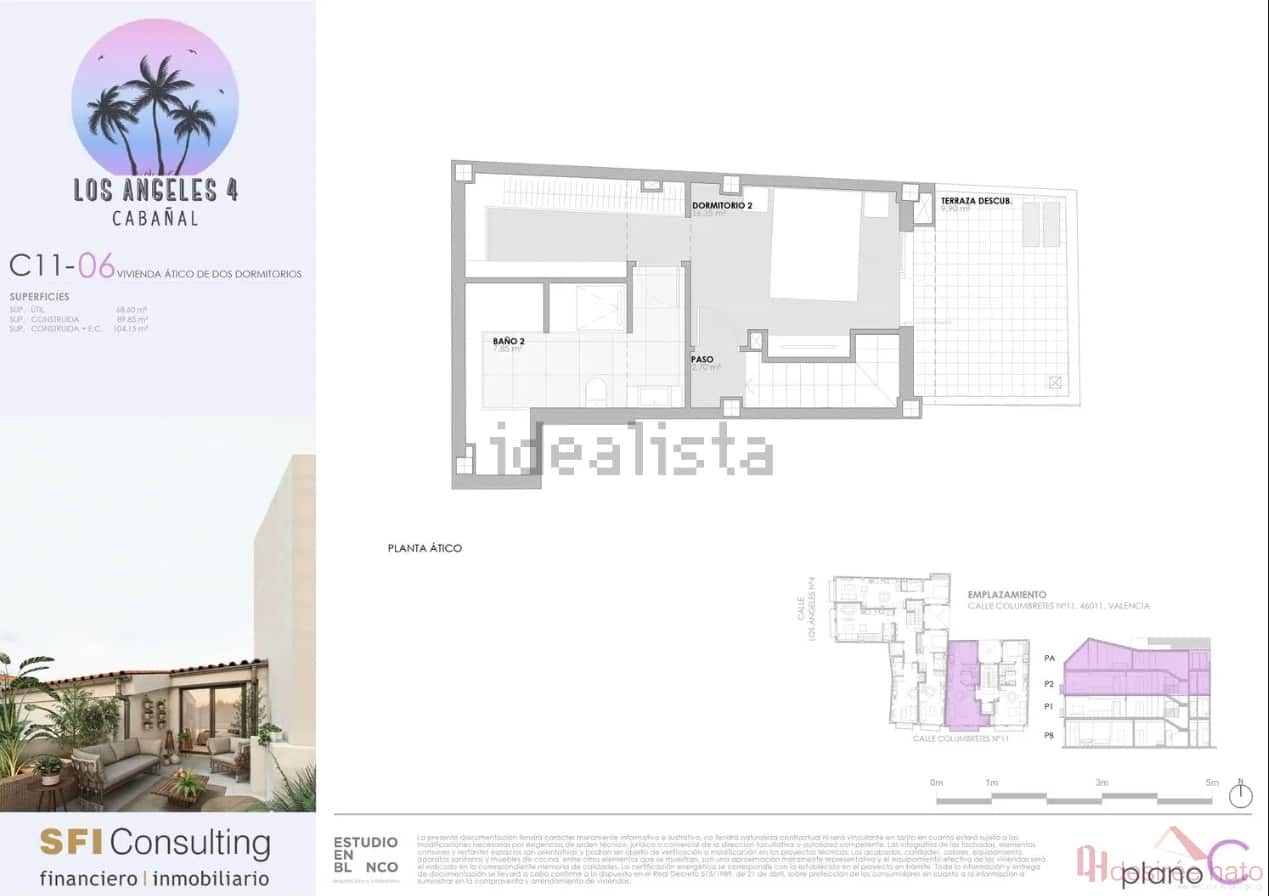 2 slaapkamer Penthouse te koop in Valencia stad - € 515.000 (Ref: 8548735)