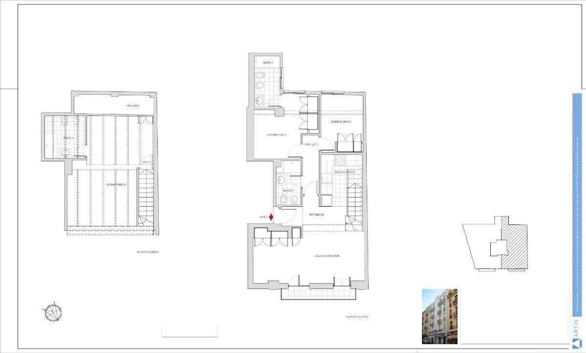 3 camera da letto Appartamento da affittare in Valencia citta - 1.500 € (Rif: 8780876)