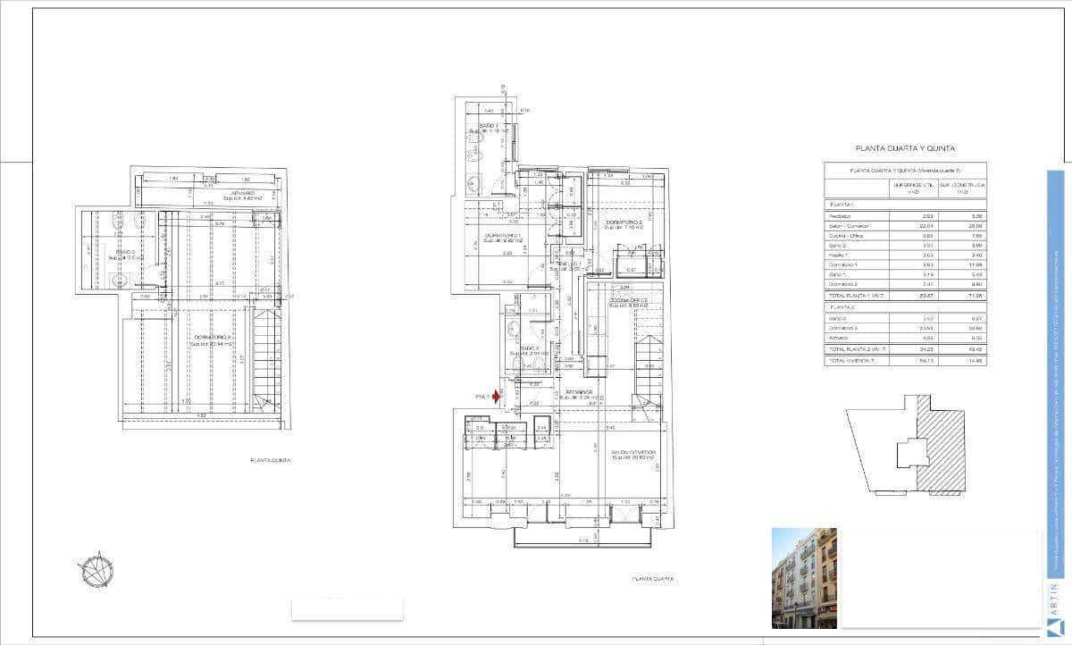 3 camera da letto Appartamento da affittare in Valencia citta - 1.500 € (Rif: 8780876)