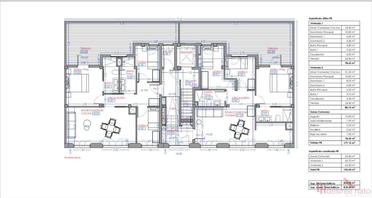 3 sypialnia Mieszkanie na sprzedaż w Miasto Walencja - 336 976 € (Ref: 8987677)