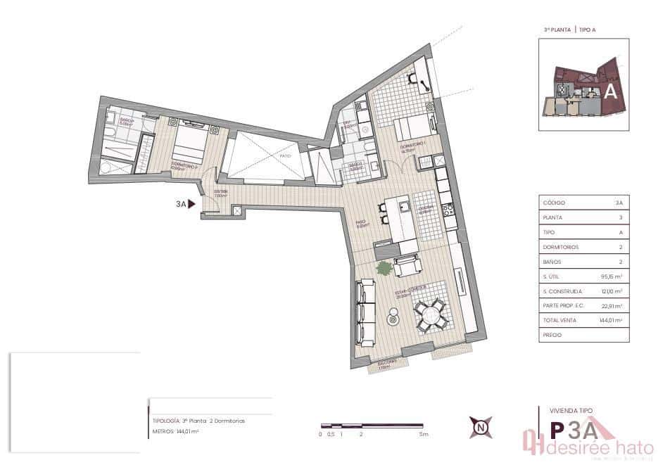 2 sypialnia Mieszkanie na sprzedaż w Miasto Walencja - 585 000 € (Ref: 9022643)