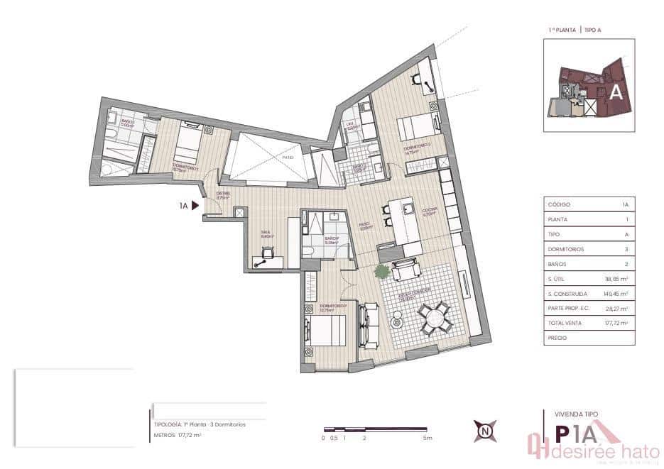 3 soveværelse Lejlighed til salg i Valencia by - € 565.000 (Ref: 9022645)