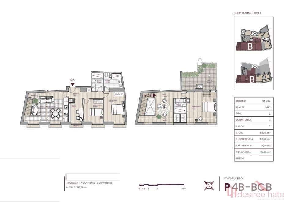 3 soveværelse Penthouse til salg i Valencia by - € 795.000 (Ref: 9022646)