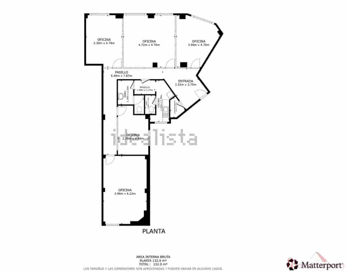 Bureau de 7 chambres à louer à Valence ville - 1 700 € (Ref: 9216610)