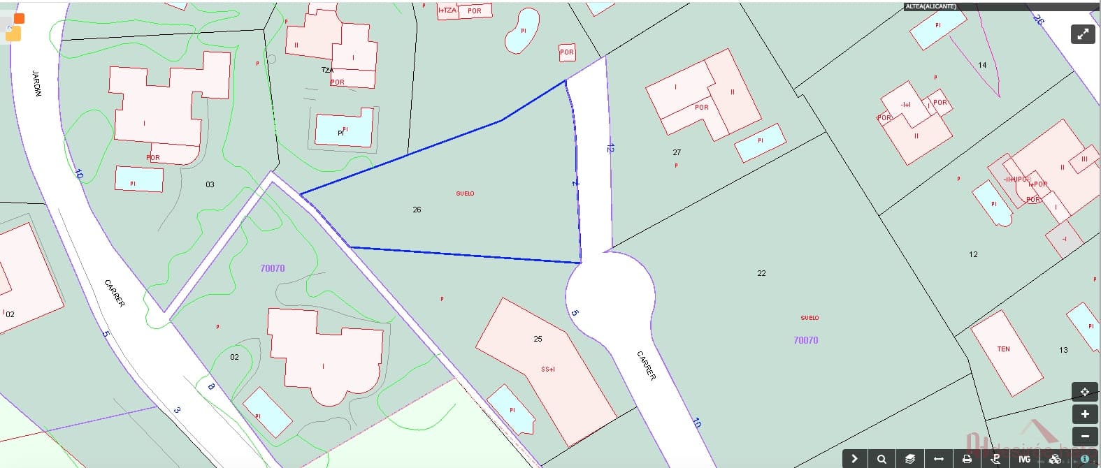 Tontti myytävänä paikassa Altea - 176 000 € (Ref: 9219853)