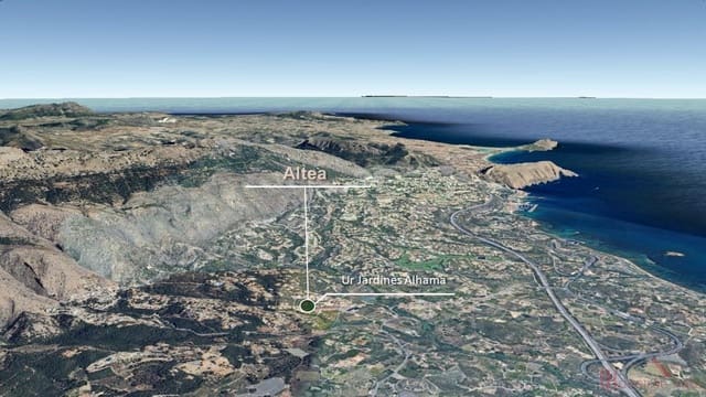 Byggegrund til salg i Alhama Springs, Altea - € 176.000 (Ref: 9219853)