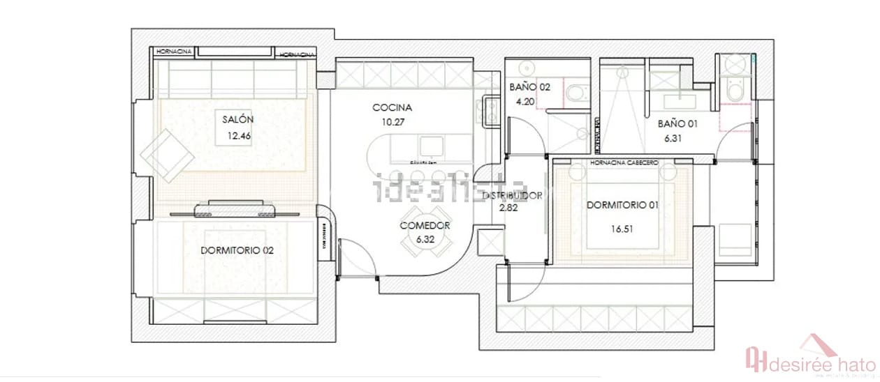 2 soveværelse Lejlighed til salg i Valencia by - € 440.000 (Ref: 9226430)