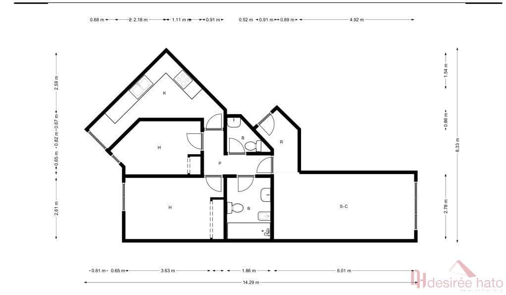 2 Zimmer Wohnung zu verkaufen in Valencia Stadt mit Garage - 233.000 € (Ref: 9518026)