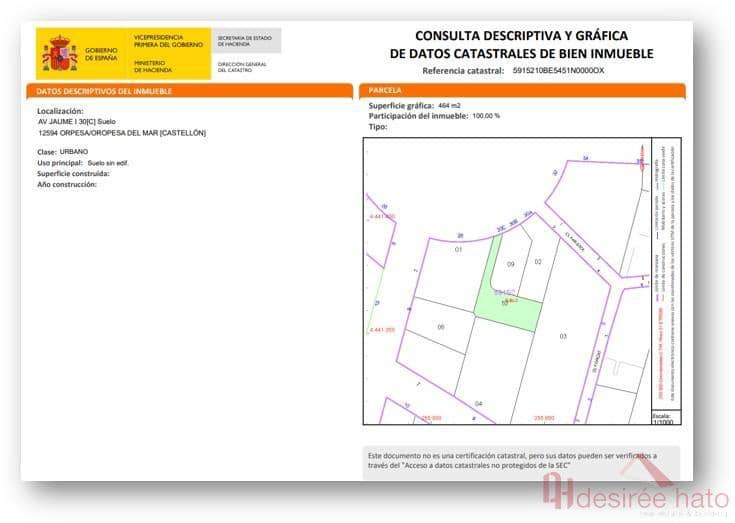 Byggegrund til salg i Oropesa  - € 56.000 (Ref: 9524569)
