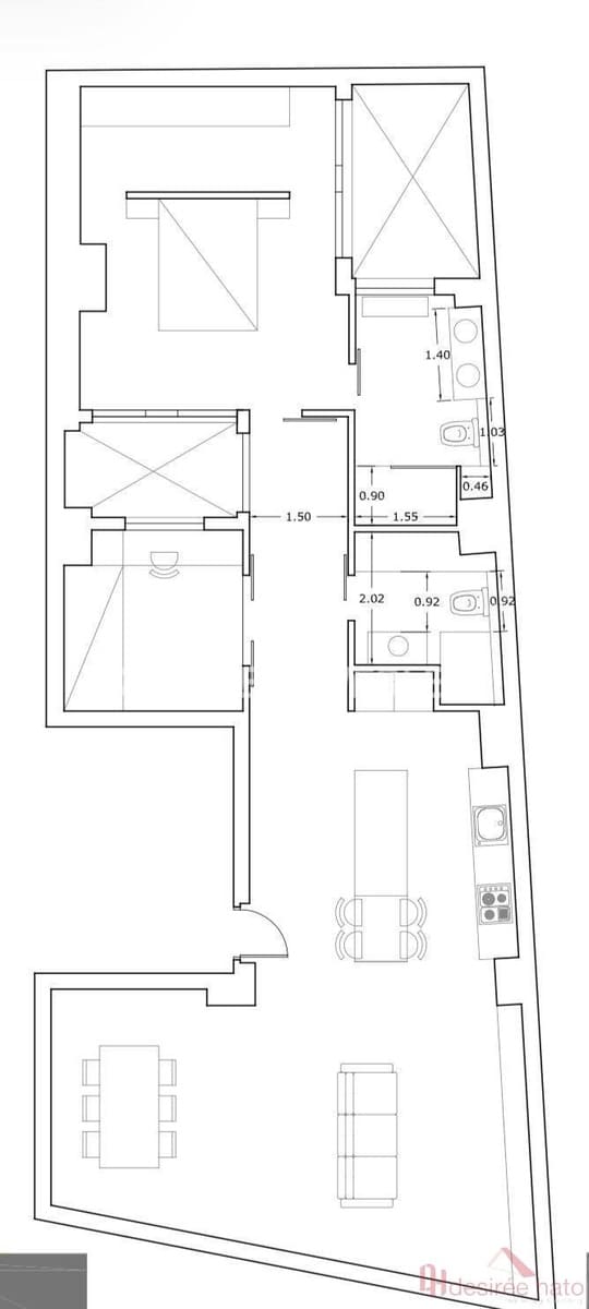 2 slaapkamer Flat te koop in Valencia stad - € 680.000 (Ref: 9679316)